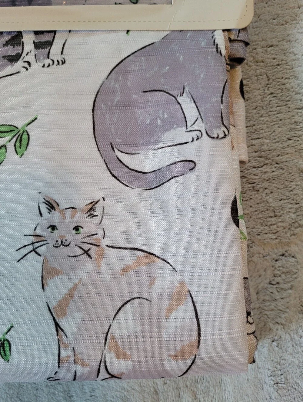 Cat Kitten Kitty 13 Piece Fabric Standard 72 X 72 Shower Curtain & Hooks Meow